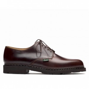 Buty Derby Paraboot Arles Męskie Bordowe | OAVCT7804