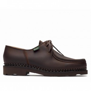 Buty Derby Paraboot Michael Damskie Ciemny Brązowe | TWBJY2381