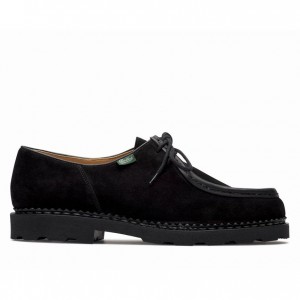 Buty Derby Paraboot Michael Męskie Czarne | UXBJC7128