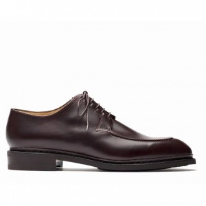 Buty Derby Paraboot Rousseau Męskie Bordowe | VSTND6231