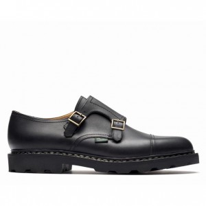 Buty Derby Paraboot William Męskie Czarne | GPJCB7216