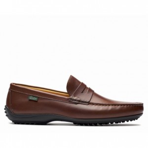 Loafersy Paraboot Cabrio Męskie Brązowe | CUBNV5629