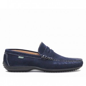 Loafersy Paraboot Cabrio Męskie Niebieskie | FAPCQ2795