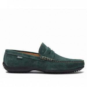 Loafersy Paraboot Cabrio Męskie Zielone | UNOKB4901