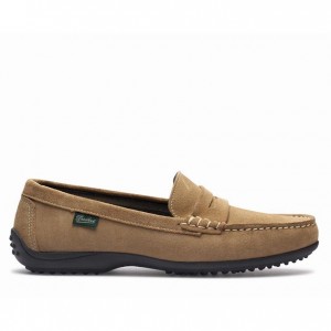 Loafersy Paraboot Corvette Damskie Khaki | EZPWU3051