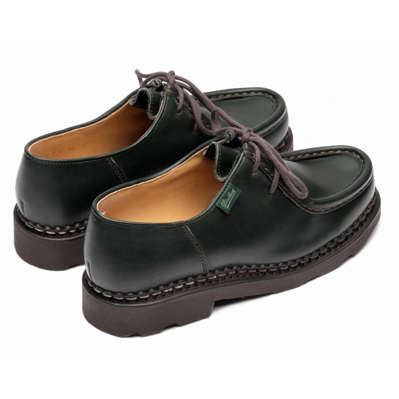 Buty Derby Paraboot Michael Damskie Ciemny Zielone | PORHZ3604