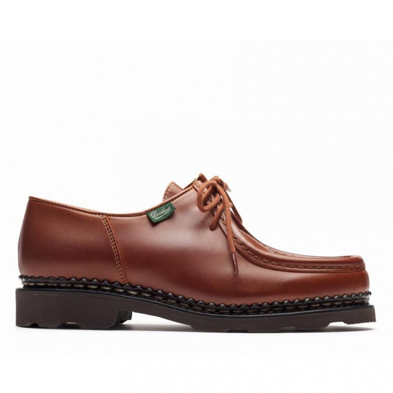 Buty Derby Paraboot Michael F Damskie Brązowe | VDISN8195