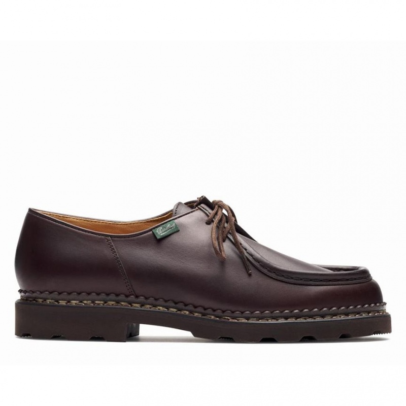 Buty Derby Paraboot Michael Męskie Ciemny Brązowe | HQPBG0713