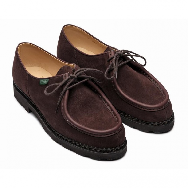 Buty Derby Paraboot Michael Męskie Ciemny Brązowe | YCLWM4708