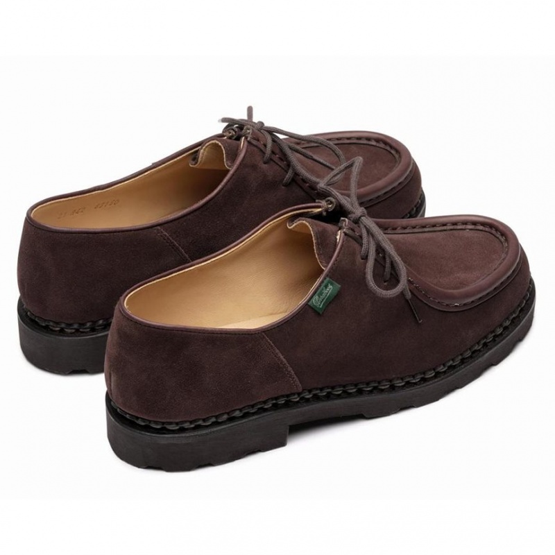 Buty Derby Paraboot Michael Męskie Ciemny Brązowe | YCLWM4708