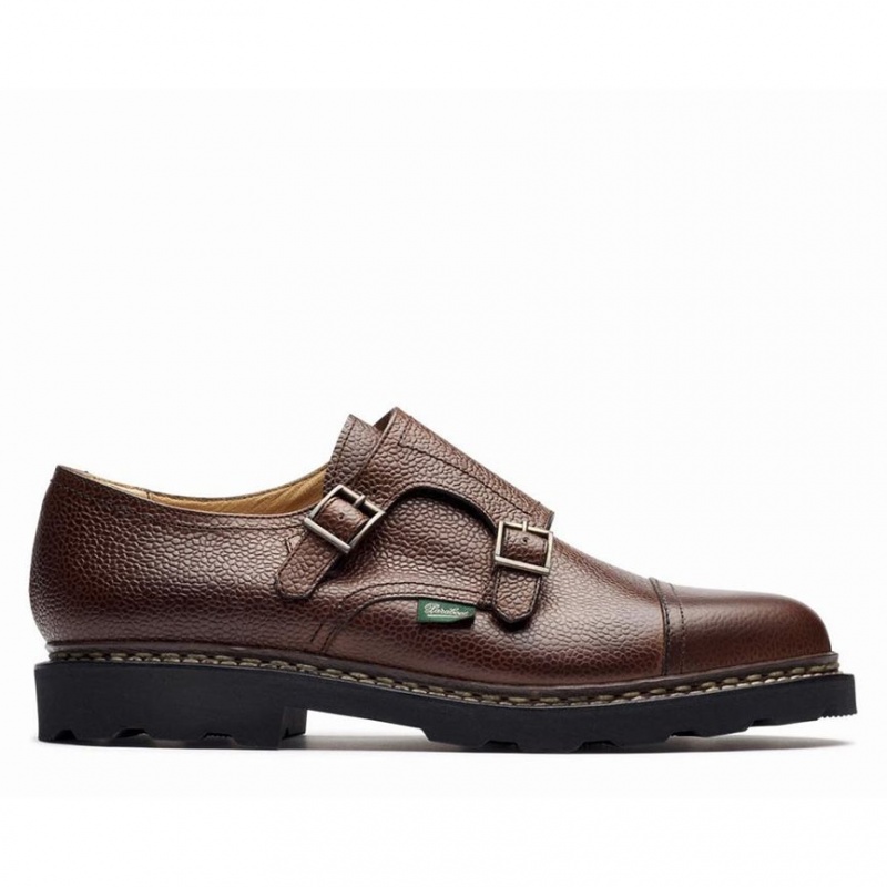 Buty Derby Paraboot William Męskie Ciemny Brązowe | KLUWM1306