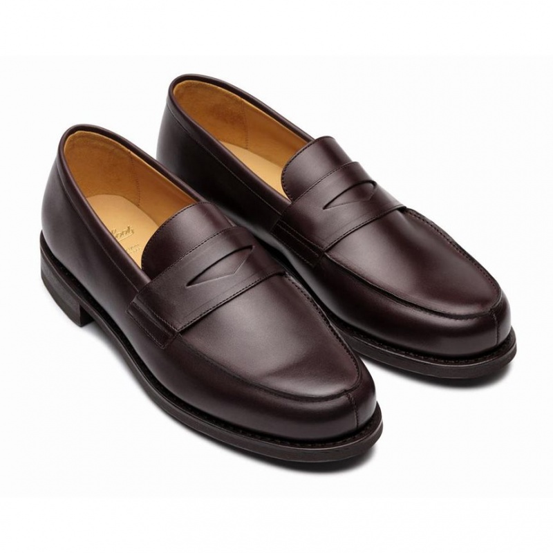 Loafersy Paraboot Adonis Męskie Ciemny Brązowe | PFHDX4213