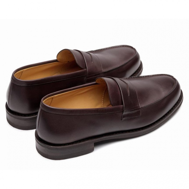 Loafersy Paraboot Adonis Męskie Ciemny Brązowe | PFHDX4213