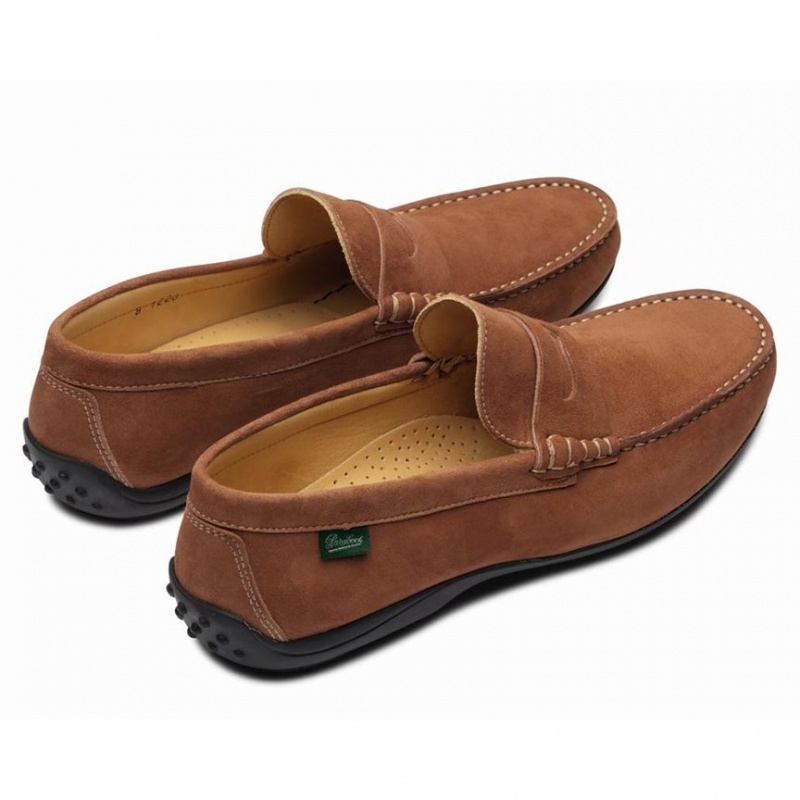 Loafersy Paraboot Cabrio Męskie Brązowe | DTRCH2803