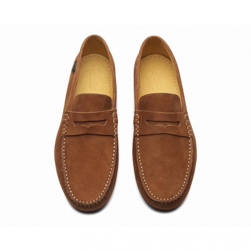 Loafersy Paraboot Cabrio Męskie Brązowe | DTRCH2803