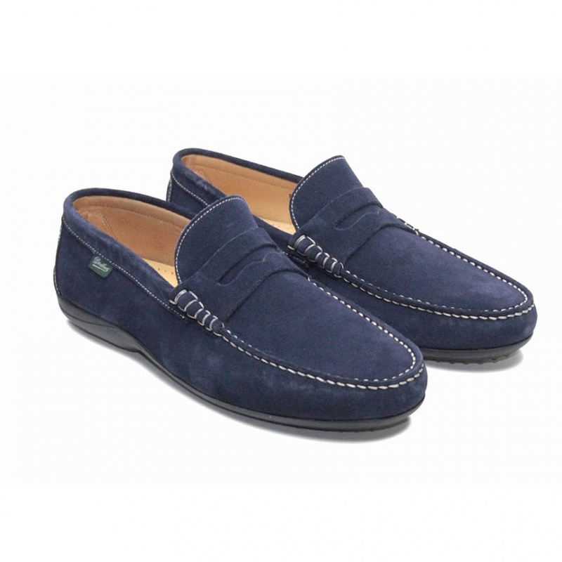 Loafersy Paraboot Cabrio Męskie Niebieskie | FAPCQ2795