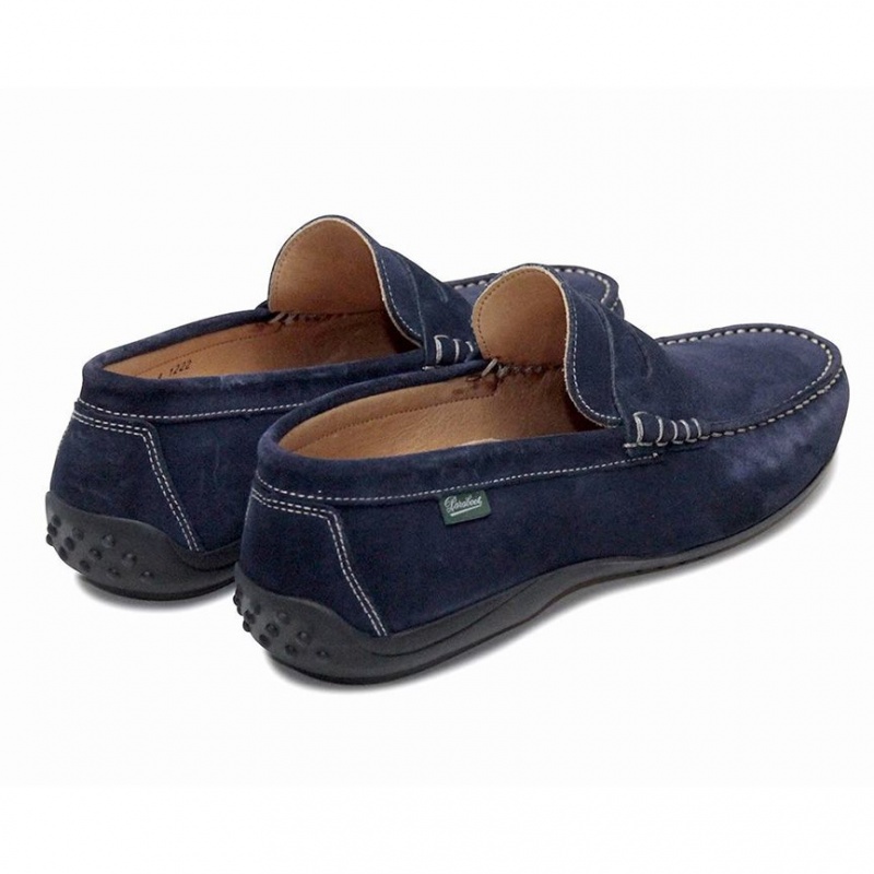 Loafersy Paraboot Cabrio Męskie Niebieskie | FAPCQ2795