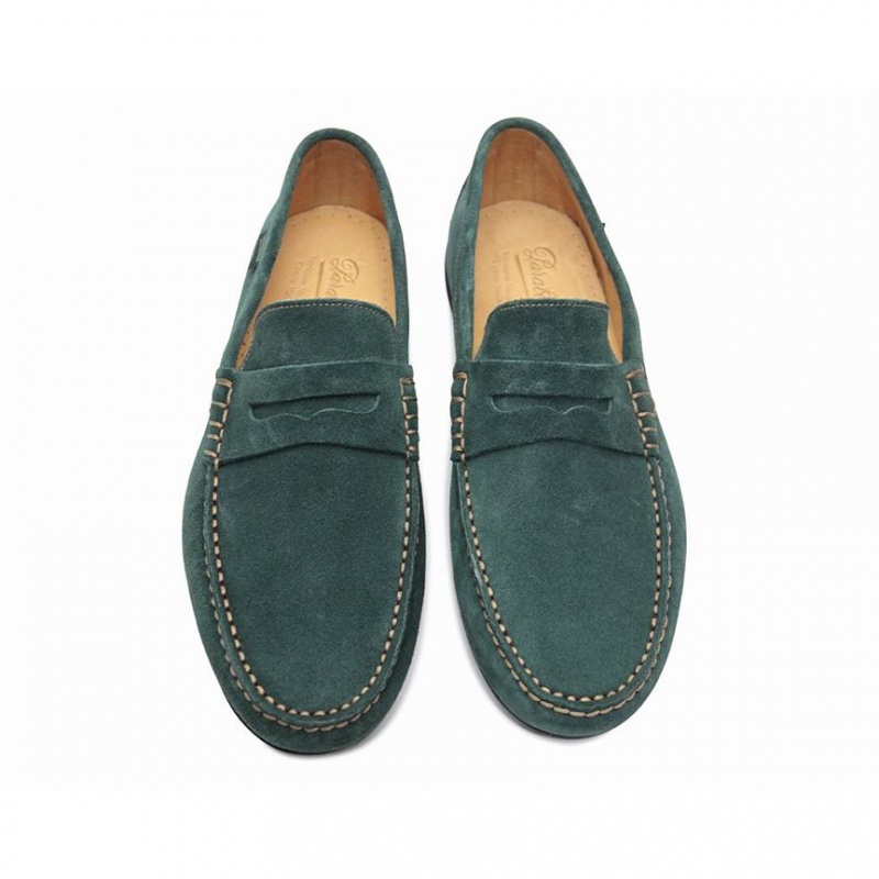 Loafersy Paraboot Cabrio Męskie Zielone | UNOKB4901