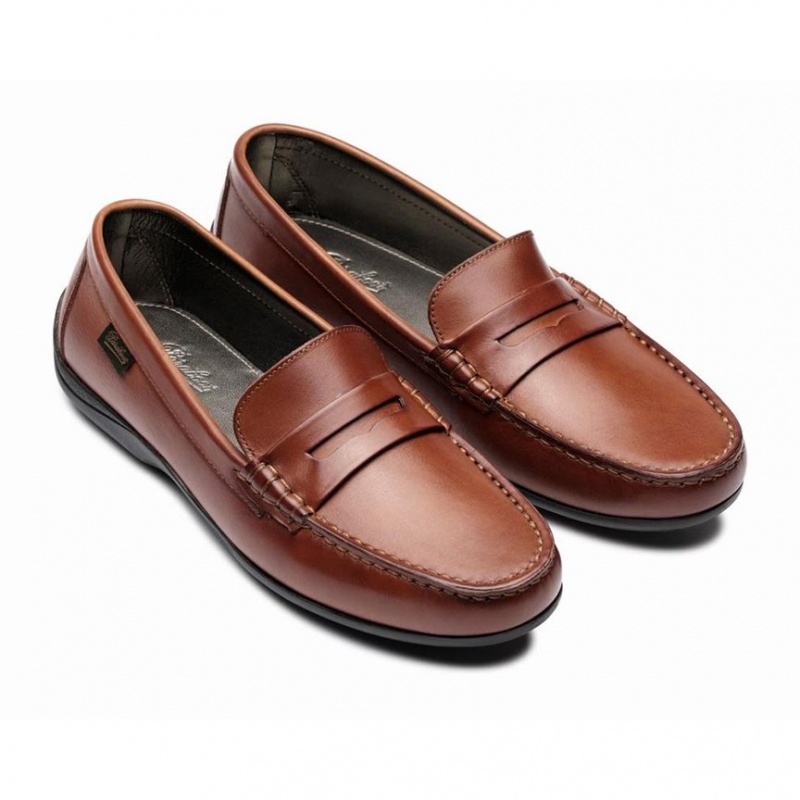 Loafersy Paraboot Corvette Damskie Brązowe | RWHDE2618