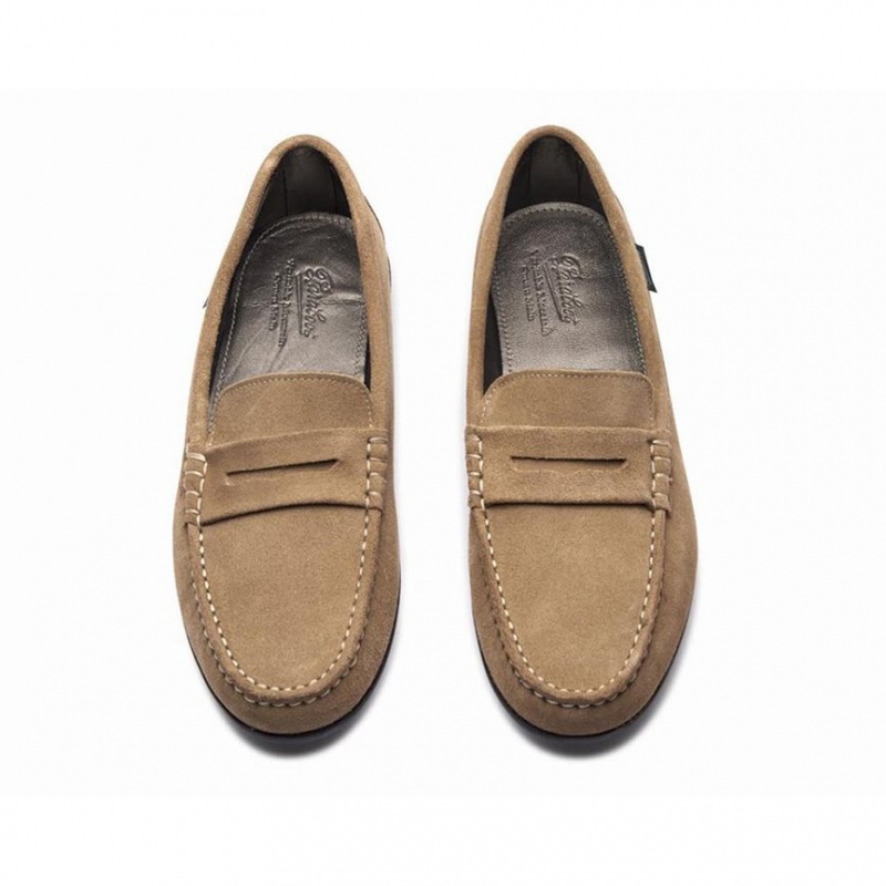 Loafersy Paraboot Corvette Damskie Khaki | EZPWU3051