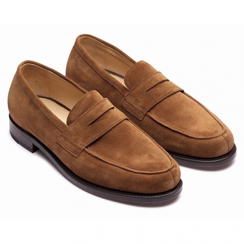 Loafersy Paraboot Dax Gy Męskie Brązowe | PLUKF5126