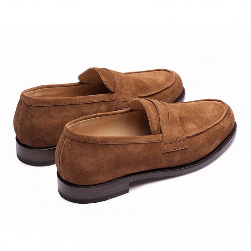 Loafersy Paraboot Dax Gy Męskie Brązowe | PLUKF5126