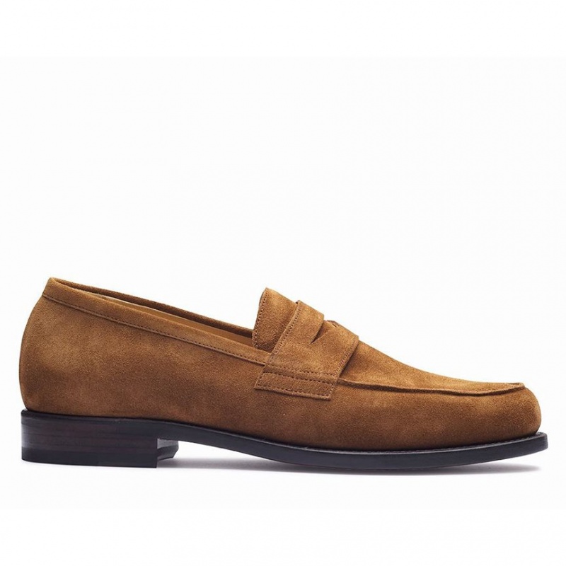 Loafersy Paraboot Dax Gy Męskie Brązowe | PLUKF5126