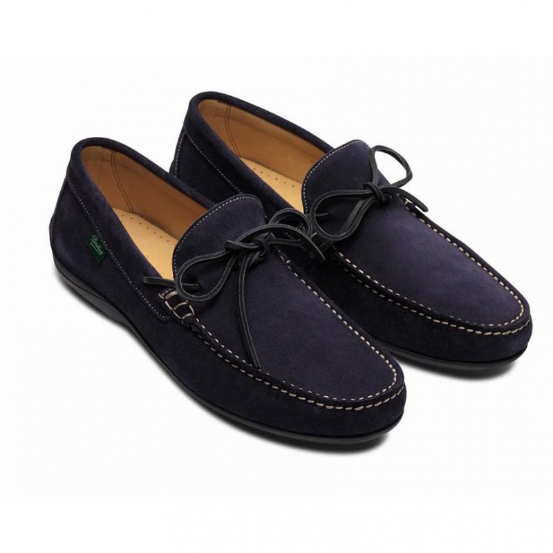 Loafersy Paraboot Indiana Męskie Niebieskie | QEXID0152