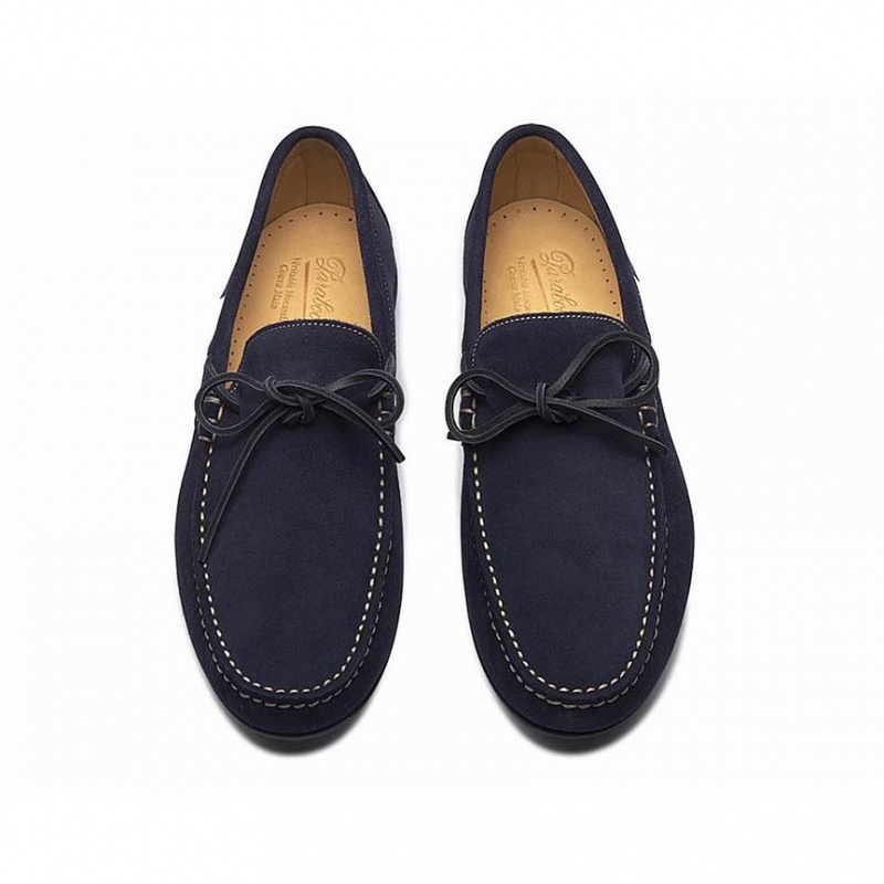 Loafersy Paraboot Indiana Męskie Niebieskie | QEXID0152