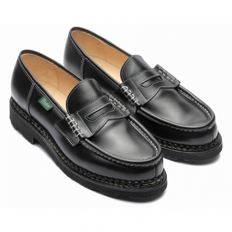 Loafersy Paraboot Orsay Damskie Czarne | GZFMT0394