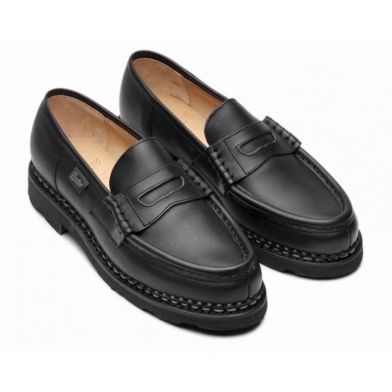 Loafersy Paraboot Orsay Damskie Czarne | NQGEC0685