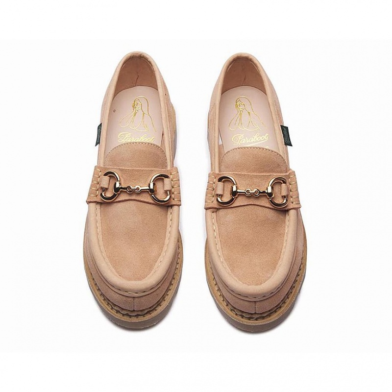 Loafersy Paraboot Orsayti Nd Damskie Khaki | MIASP4135