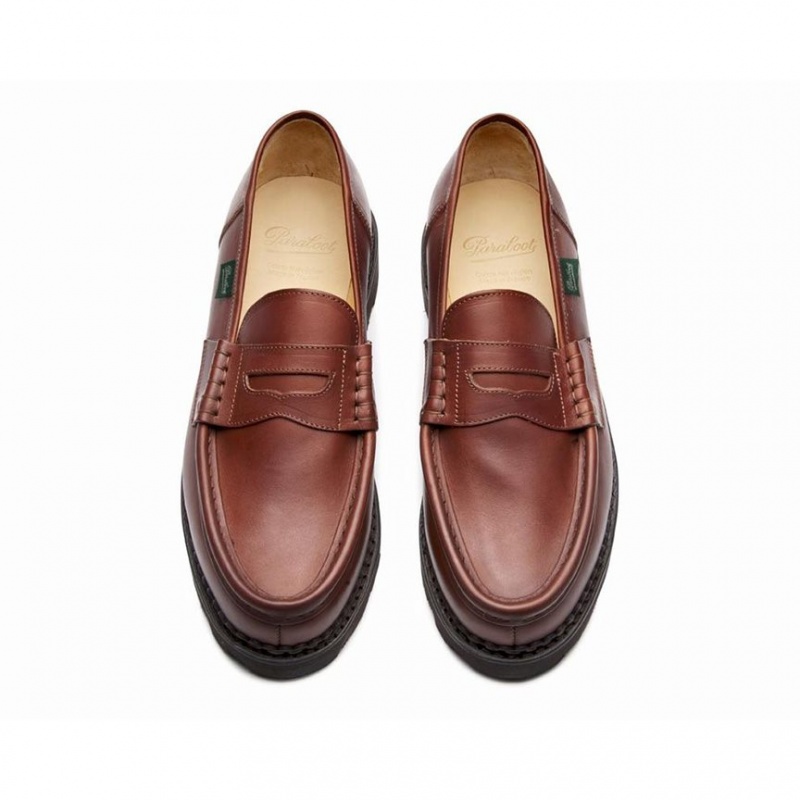 Loafersy Paraboot Reims Męskie Brązowe | QDZUL9713